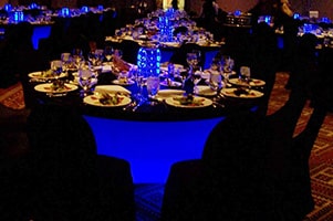 Glowing Table - Spandex Table Covers