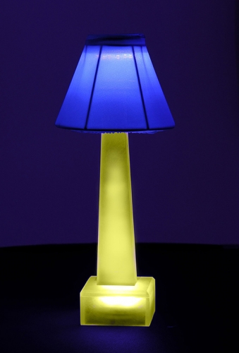Blue & Yellow Sculptlamps Table Lamp