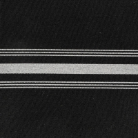Black with White Stripes