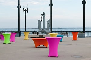 Solid Colored Cocktail Table Covers