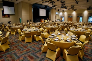 Chair Cover and Accent Bands - Banquet Hall