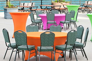 Sitdown Round Table Covers - Solid Colors