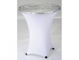 Aluminum Hardtops Silver Spur - Cocktail White Table Covers