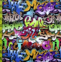 Printed Graffiti Spandex Covers PS-5286