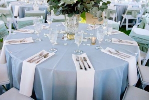 Table Covers Napkins Light Blue